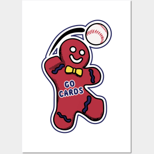 St Louis Cardinals Gingerbread Man Posters and Art